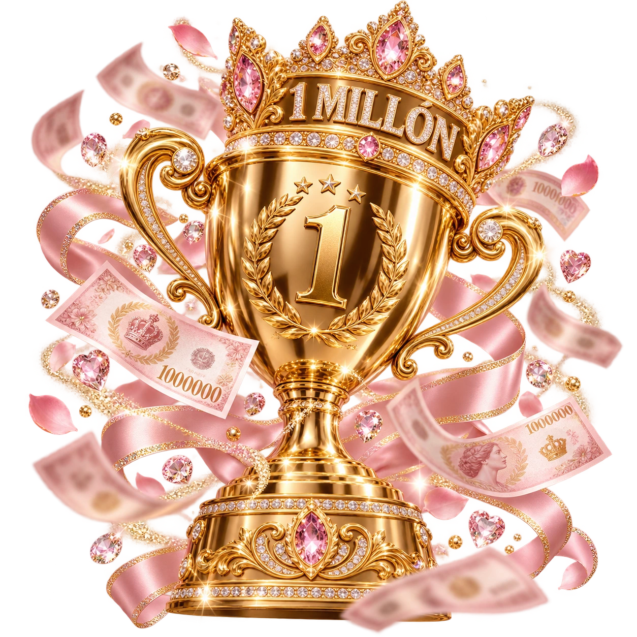 Trofeo de primer puesto Dreamy Lash Royalty Competition